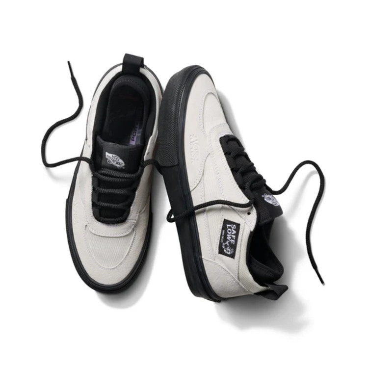 خرید ونس سفید با لژ مشکی مردانه مدل skate safe
