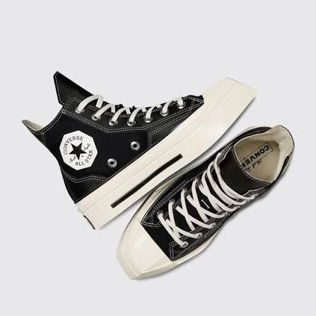 Converse high top delux square black