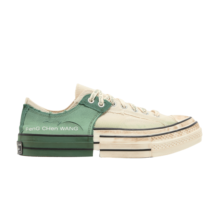 کانورس دخترانه مدل converse x feng Chen wang رنگ سبز کرم