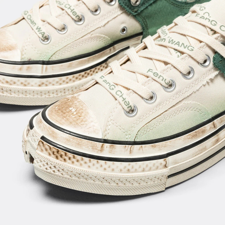 کانورس دخترانه مدل converse x feng Chen wang رنگ سبز کرم