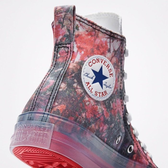 کتانی کانورس دخترانه ساقدار مدل converse x Javris رنگ گلبهی