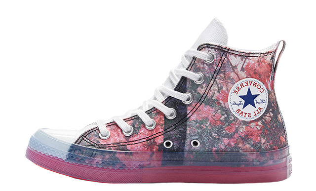 خرید کتانی کانورس دخترانه ساقدار مدل converse x Javris رنگ گلبهی