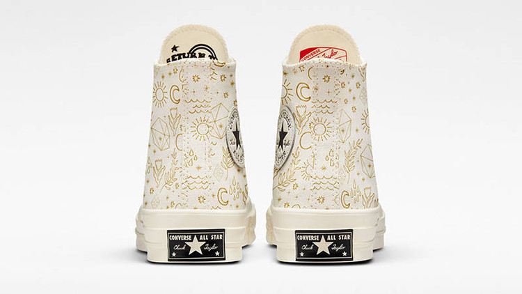 Converse high top cream